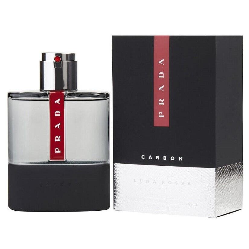 Luna Rossa Carbon Prada 3.4 oz / 100 ml Edt Men Cologne Spray