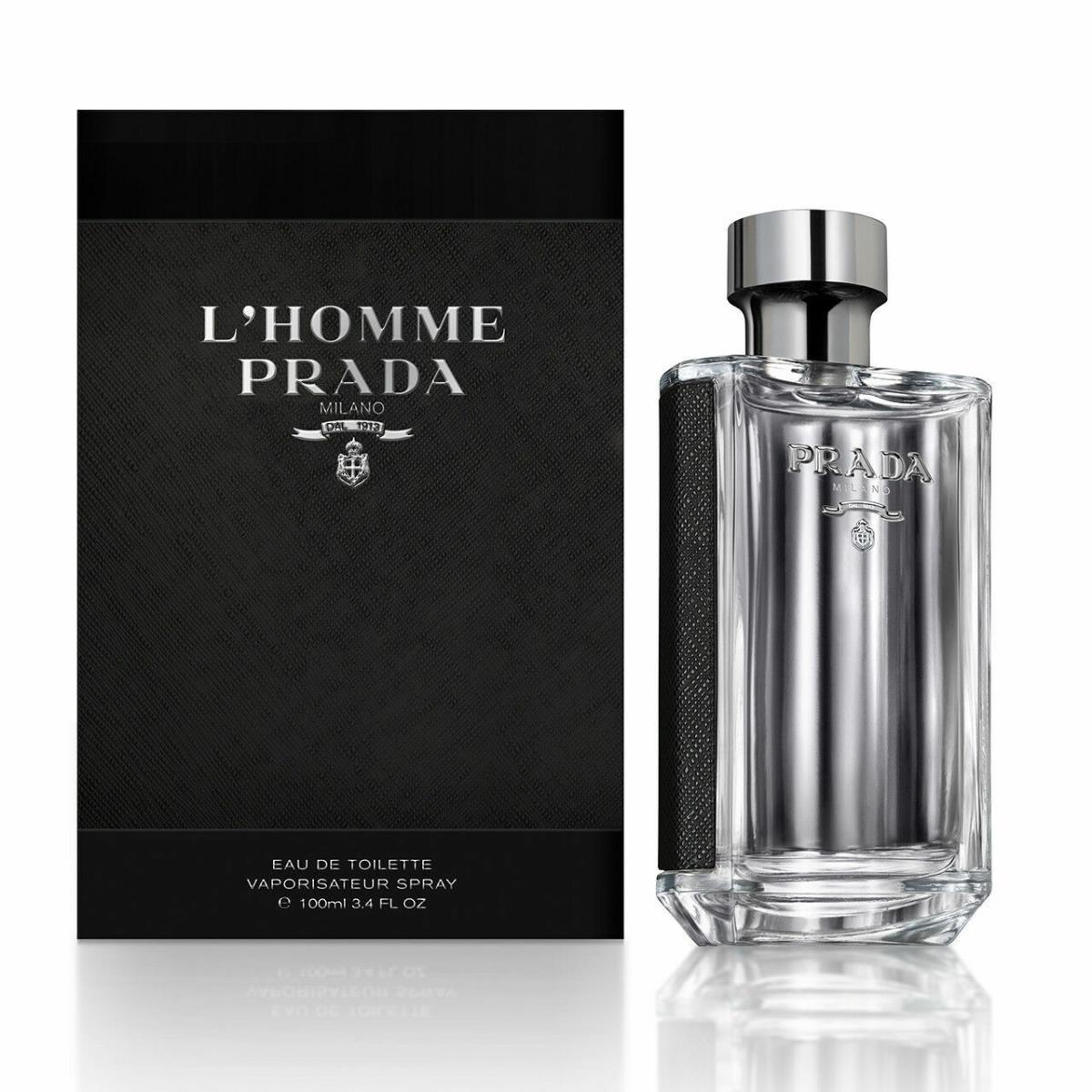 Prada L`homme Men 3.4 oz 100 ml Eau De Toilette Spray