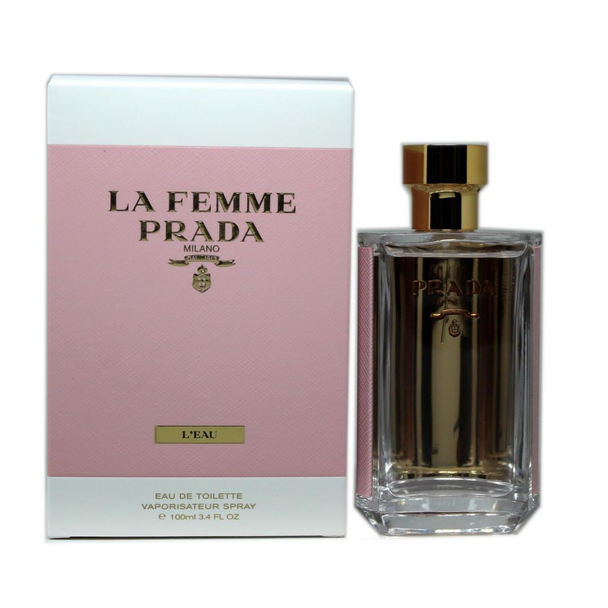 Prada LA Femme L`eau BY Prada Eau DE Toilette Natural Spray 100 ML/3.4 Fl.oz