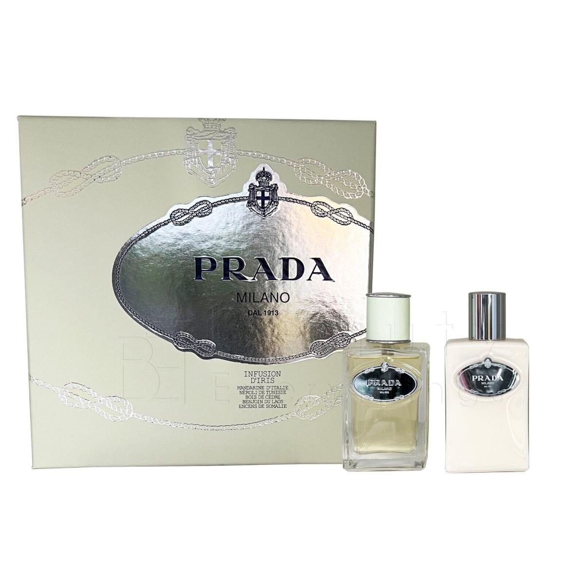 Prada Milano Infusion D`iris 2PC Set 1.7oz Edp + 3.4oz B/l For Women