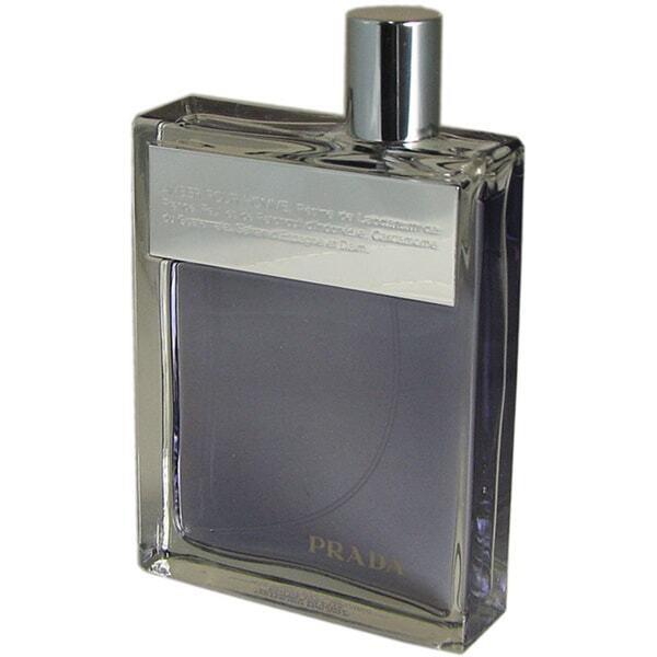 Prada Pour Homme Amber Tster 3.4 Oz/ 100 ML Edt Spray For Men in White Box