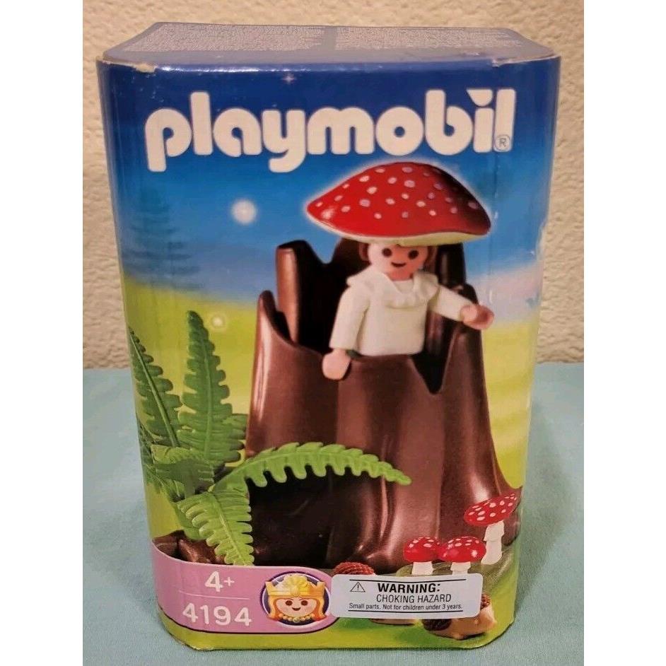 Vtg Playmobil 4194 Treestump Mushroom Fairy 2006