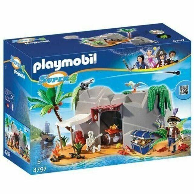 2014 Playmobil Super 4 Pirates Cave 4797 Play Set