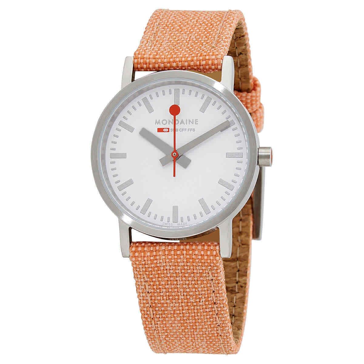 Mondaine Quartz White Dial Ladies Watch A658.30323.17SBF