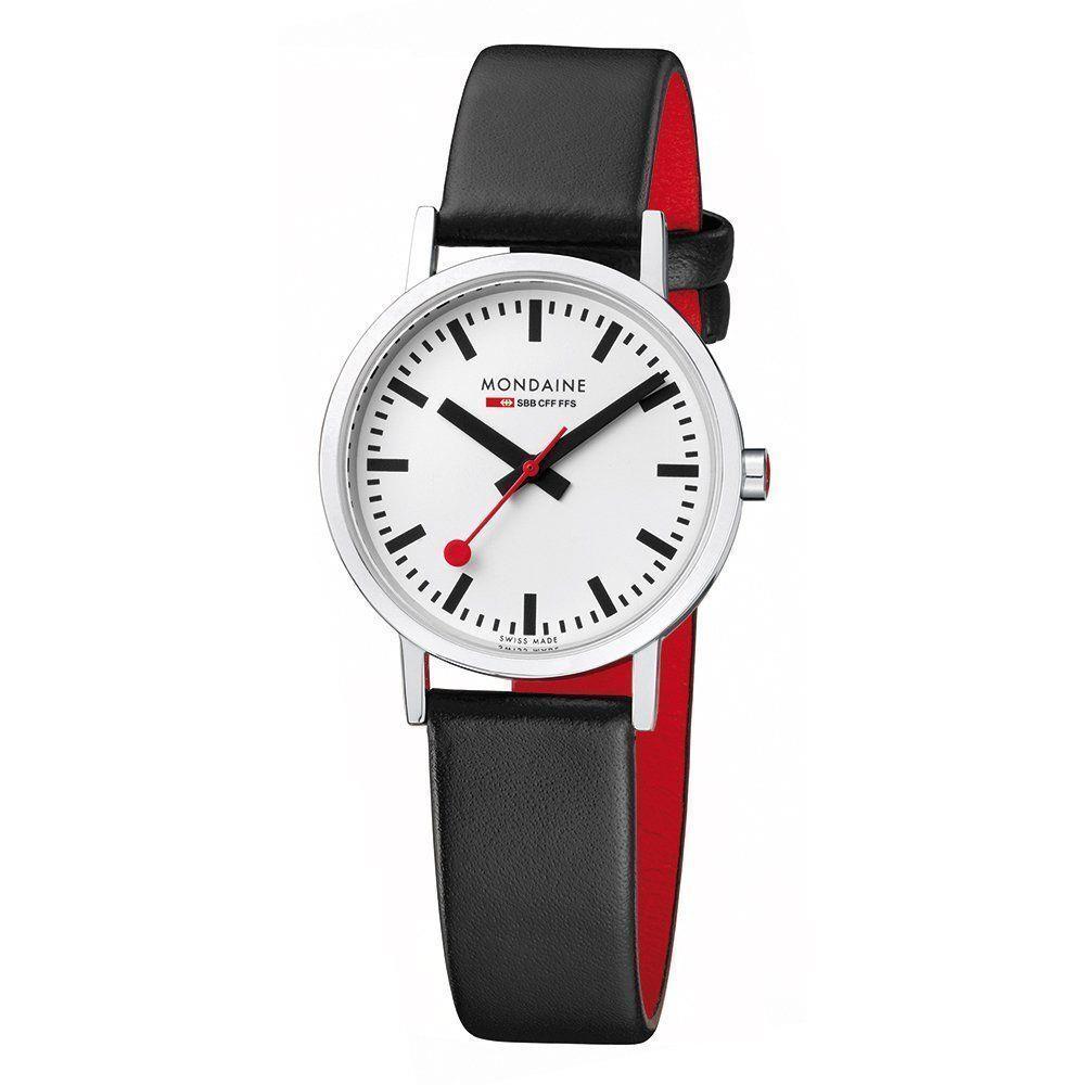 Mondaine Women`s A658 30323 16SBB Quartz Classic Leather Band Watch