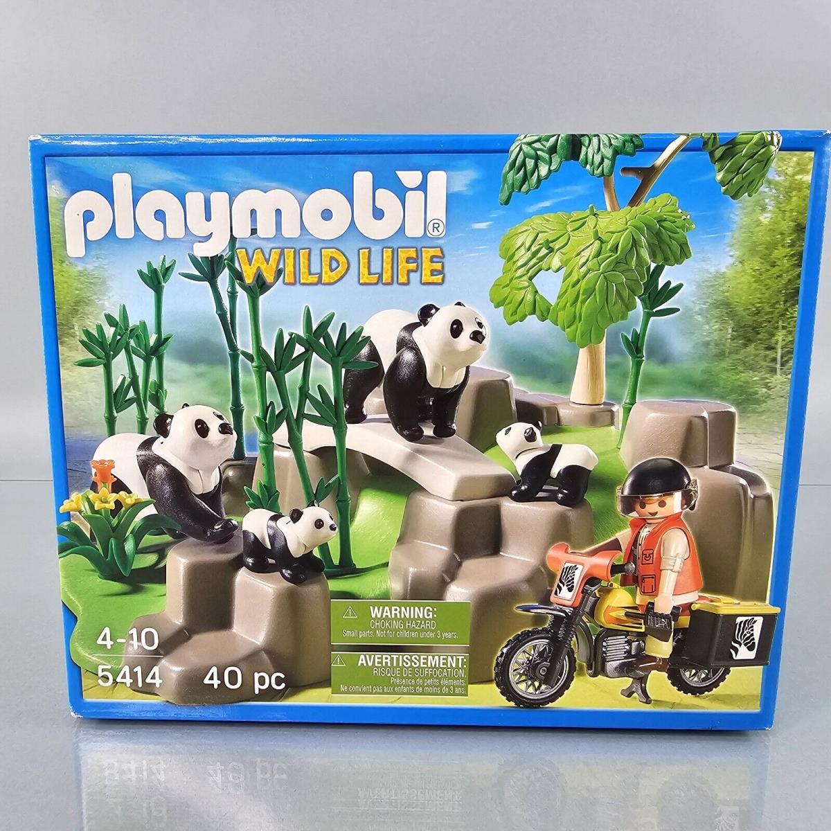 Playmobil 5414 Wild Life Pandas in Bamboo Forest Researcher Zoo 2013