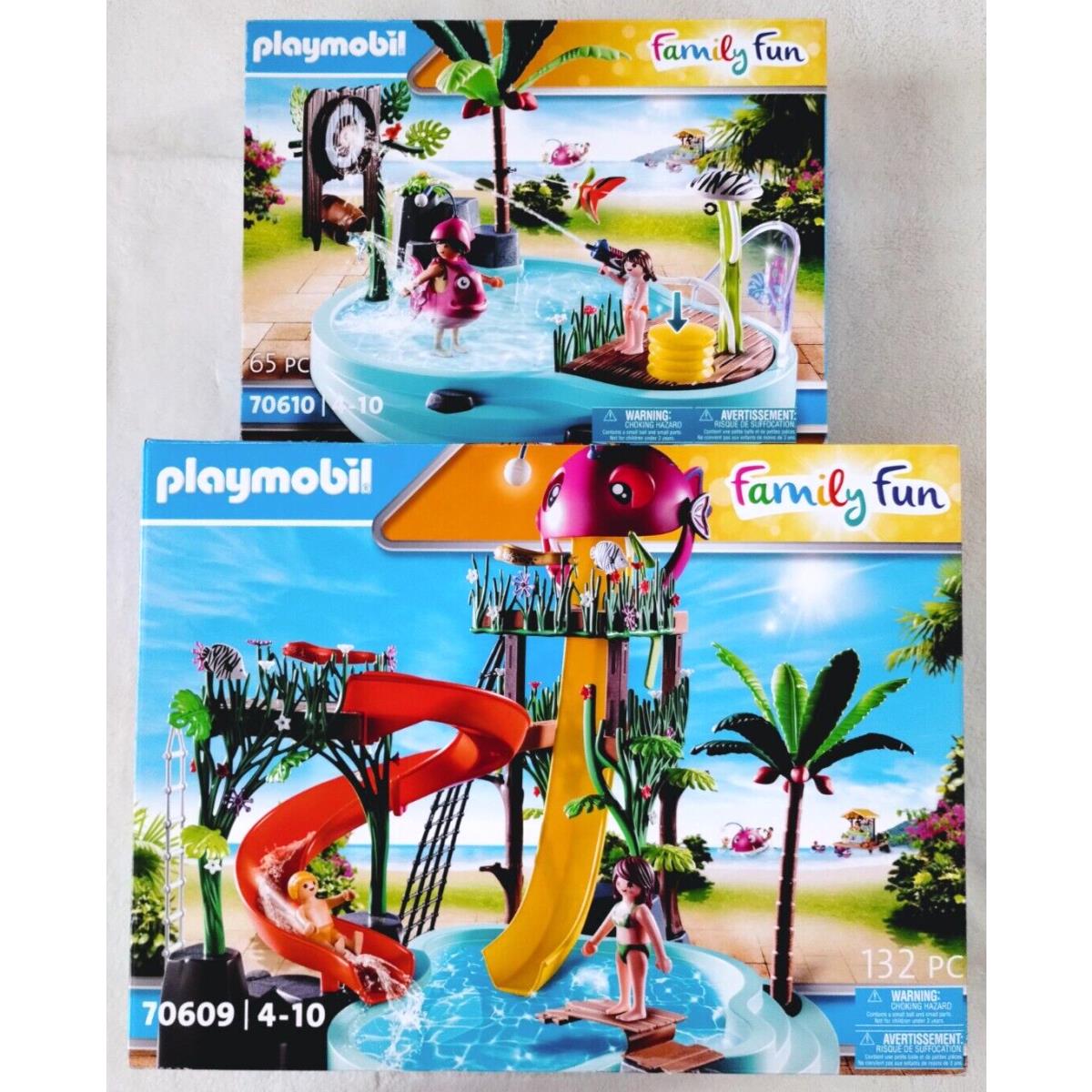 Playmobil 70609 70610 Family Fun Summer Water Park