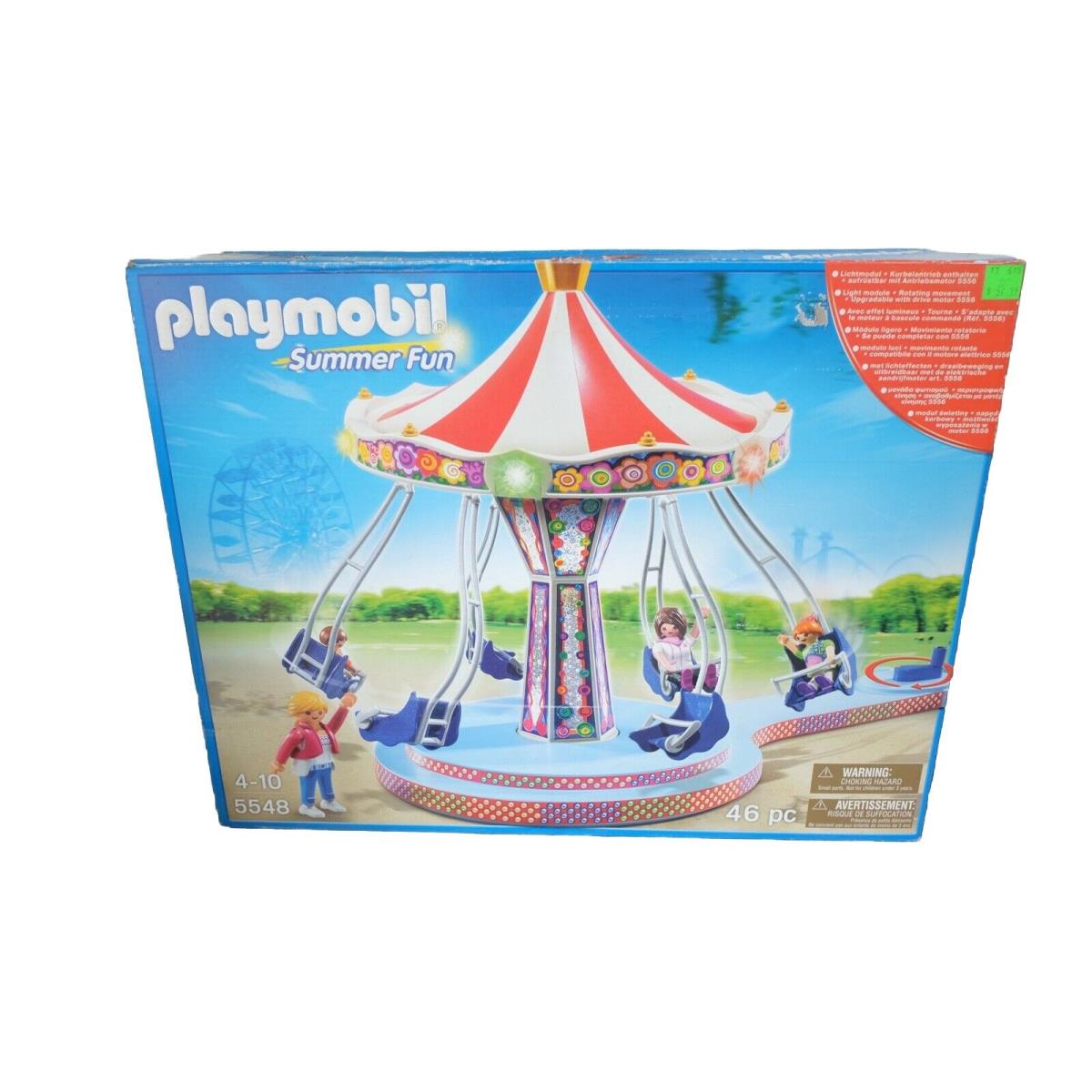 Playmobil Summer Fun Amusement Park Flying Swings 46pc / 5548