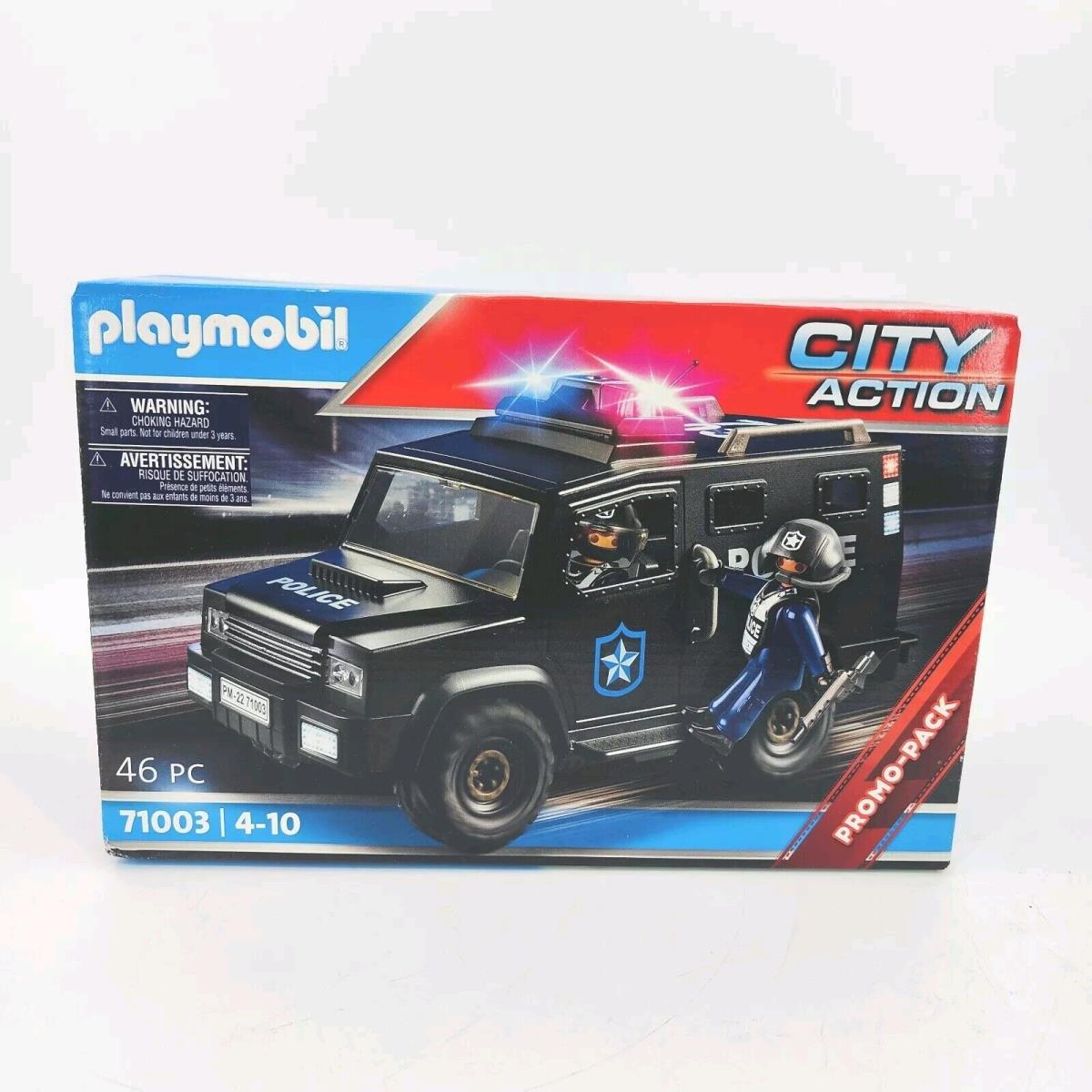 Playmobil 71003 Tactical Unit Vehicle City Action Police Swat Car Truck