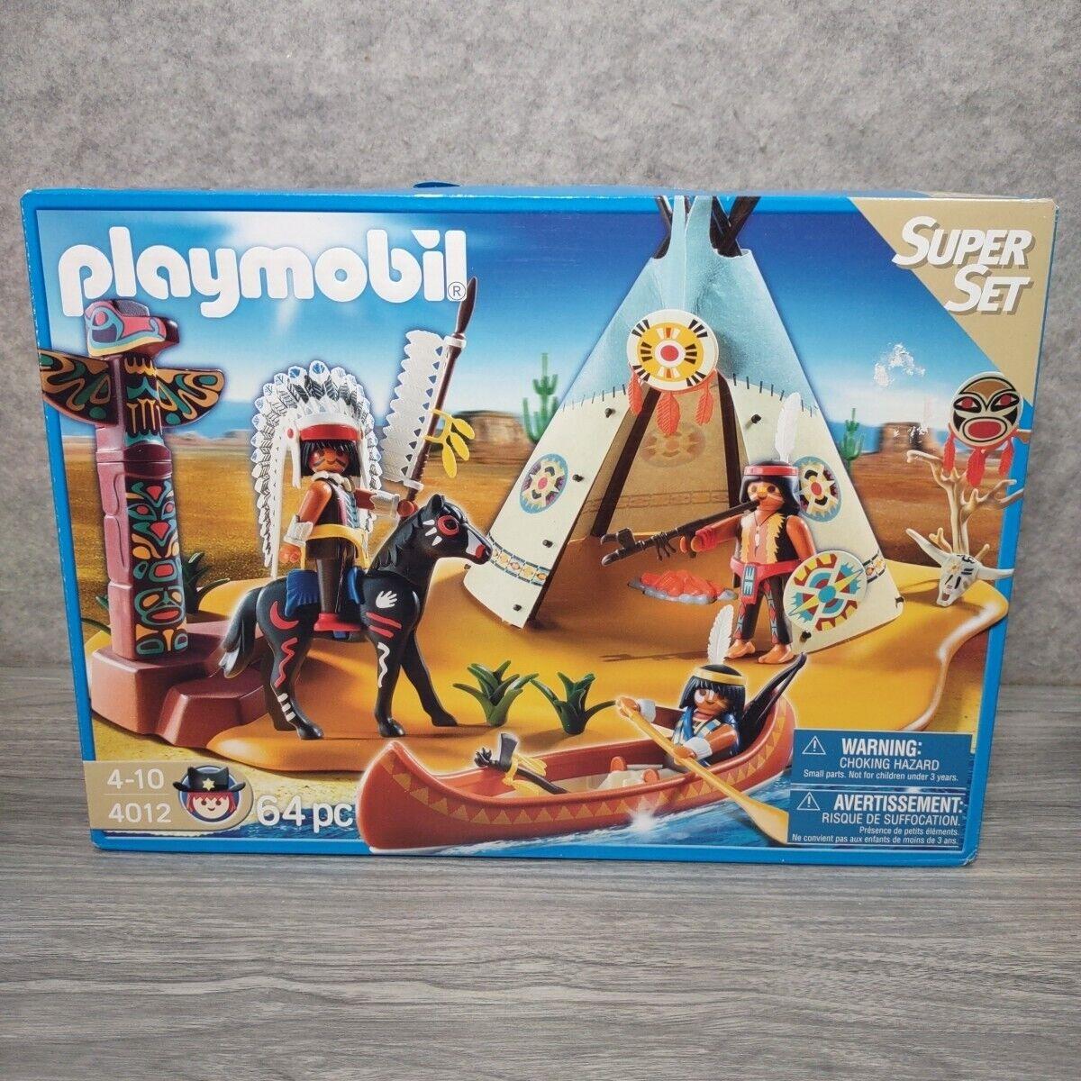 Playmobil Super Set 4012 Native American Camp Set Retired
