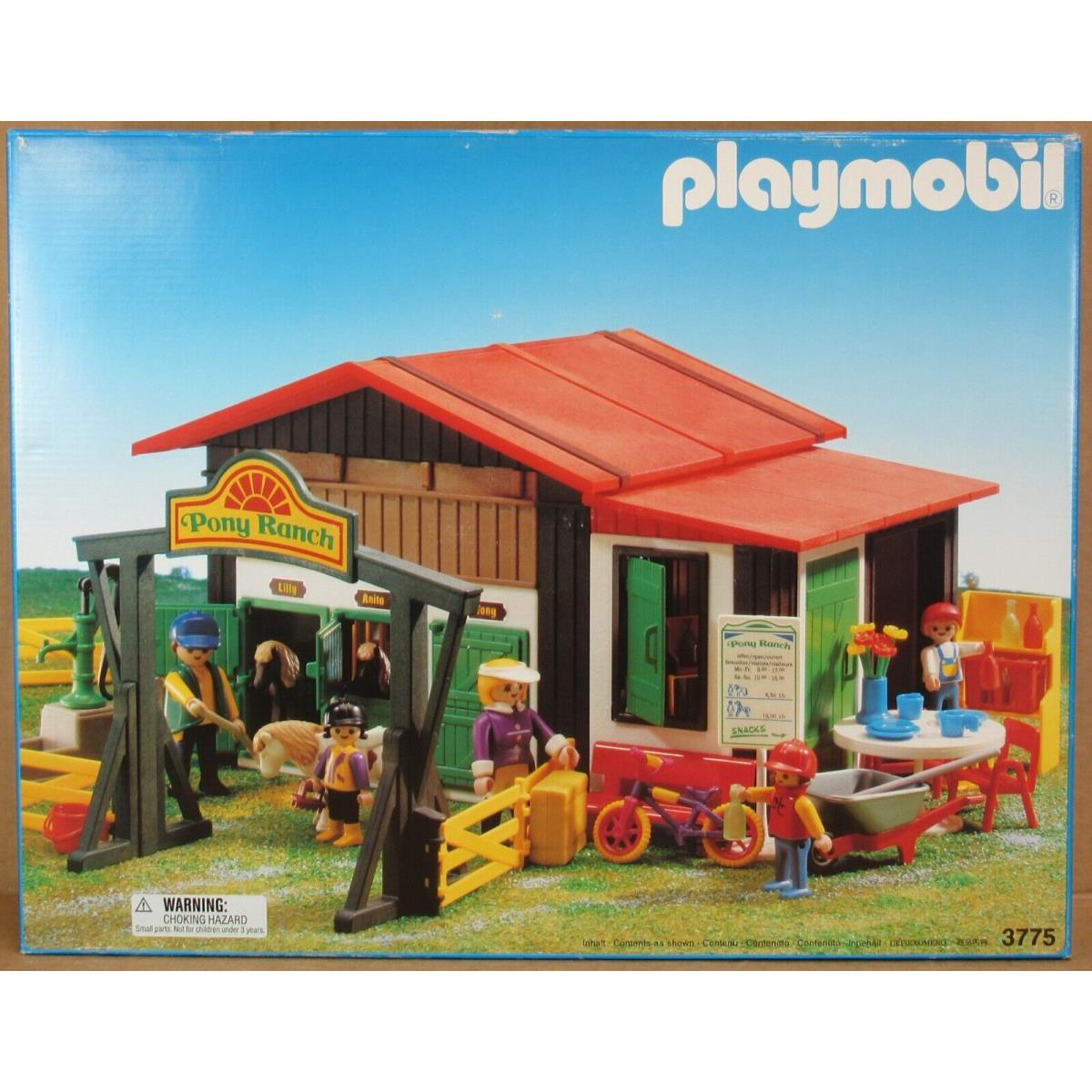 Playmobil 3775 Pony Ranch Stable Nos