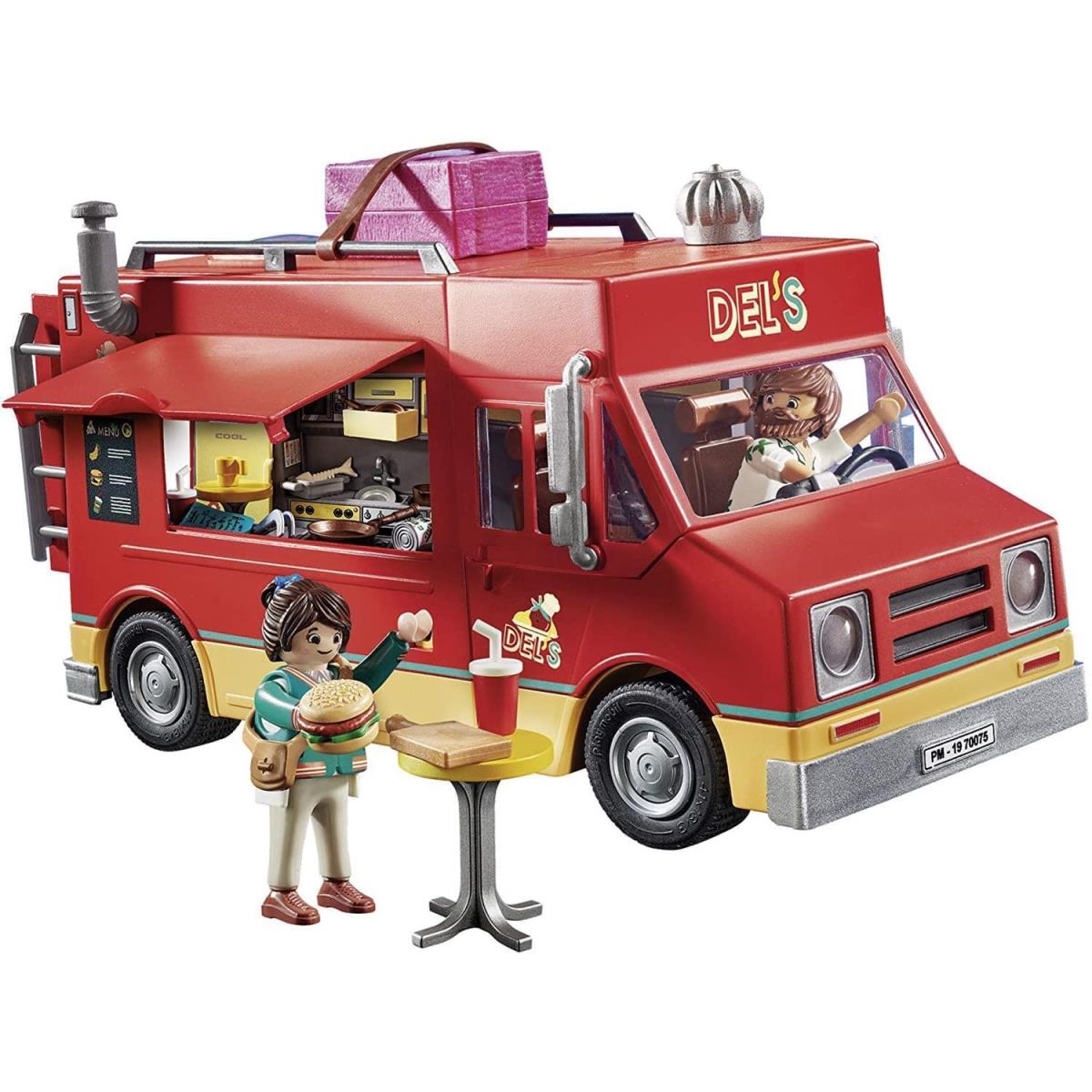 Playmobil The Movie 70075 Del`s Food Truck Building Set 110 Pieces