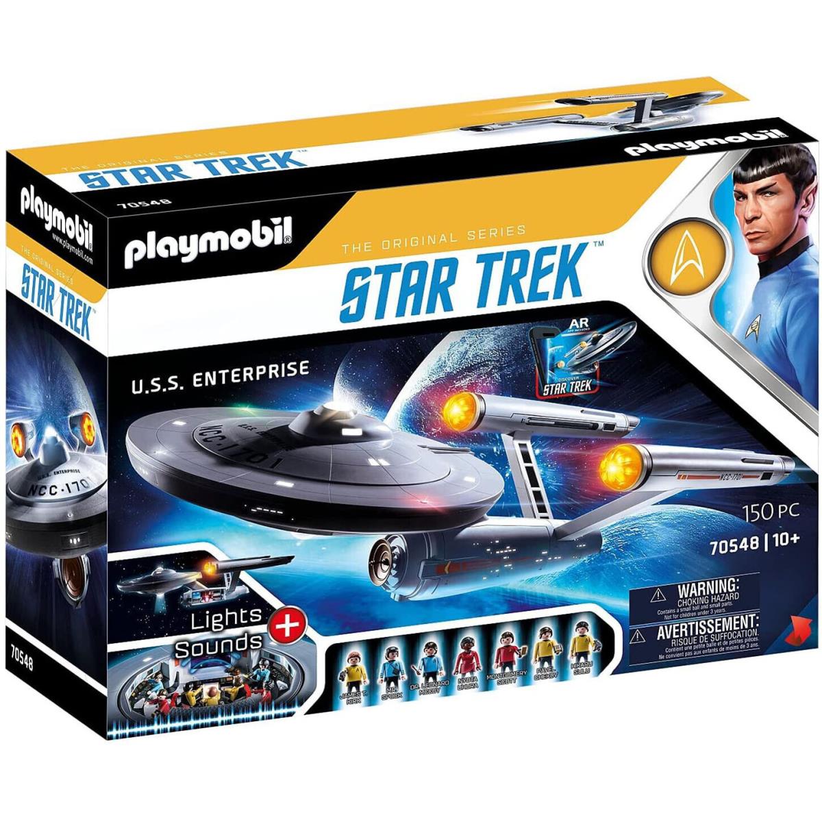 Playmobil 70548 Star Trek U.s.s. Enterprise 150PC NCC-1701 Building Set