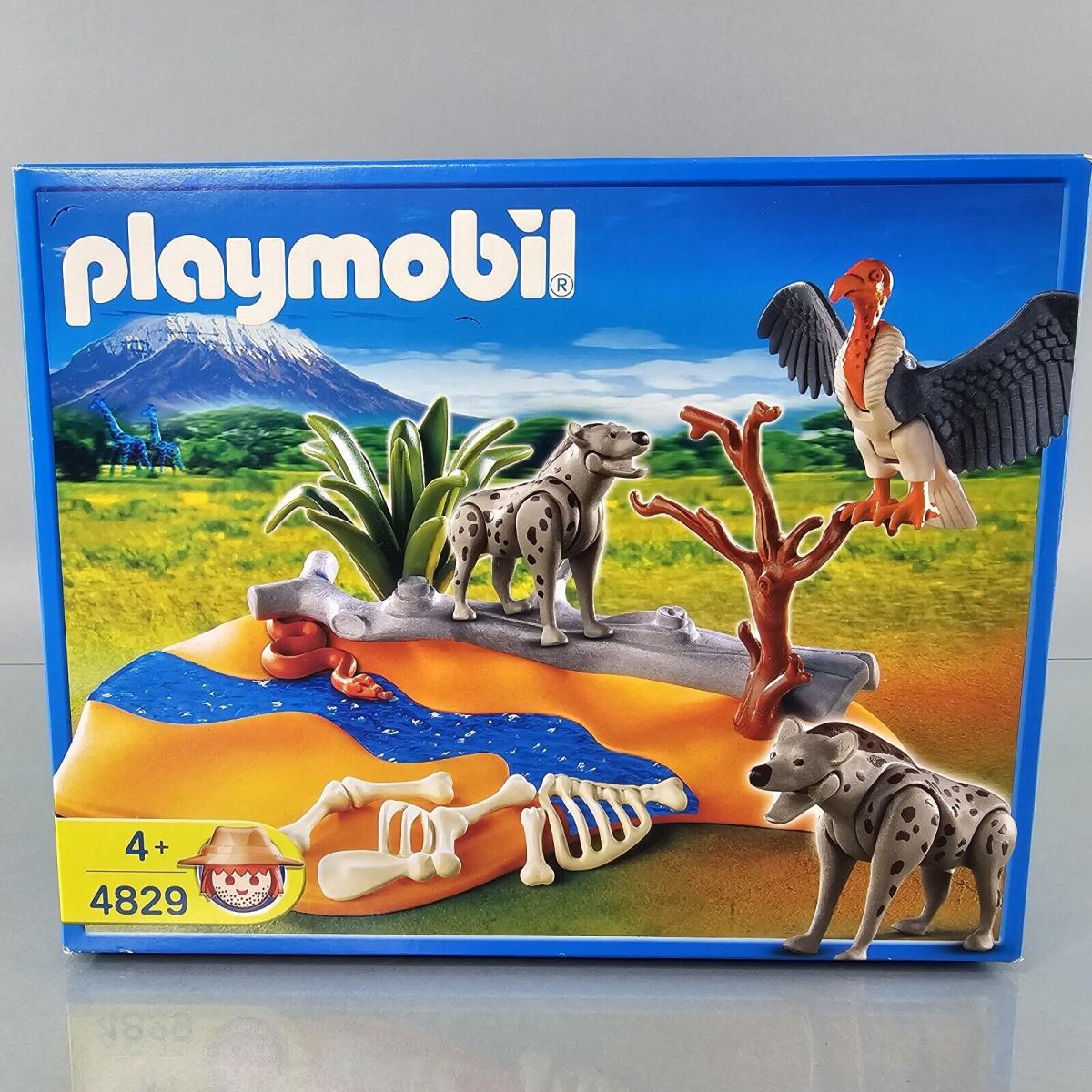 Playmobil 4829 Zoo African Wildlife Hyenas Watering Hole Vulture Set