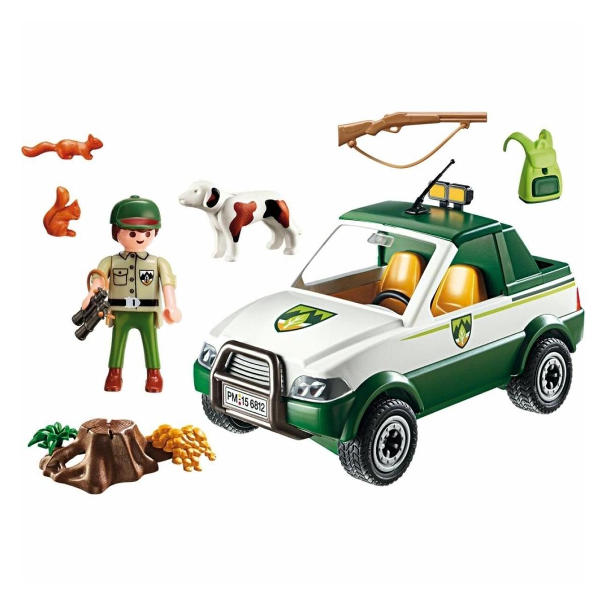 Playmobil 6812 Country Forest Ranger Pick Up Truck Building Set