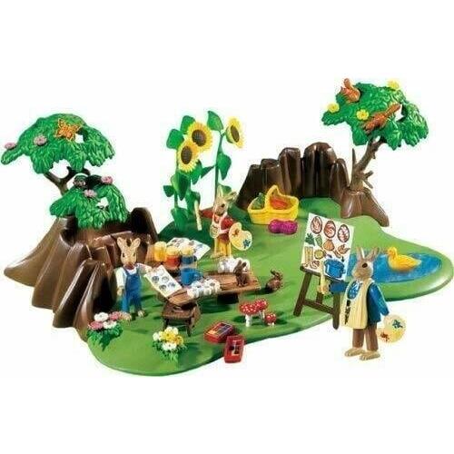 Playmobil 4450 Easter Bunny Spring Workshop Playset Set Retired