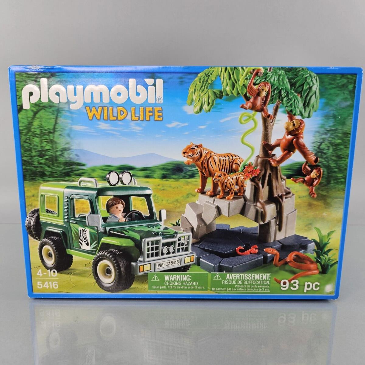 Playmobil 5416 Wildlife Safari Suv with Tigers Orangutans Snake Set