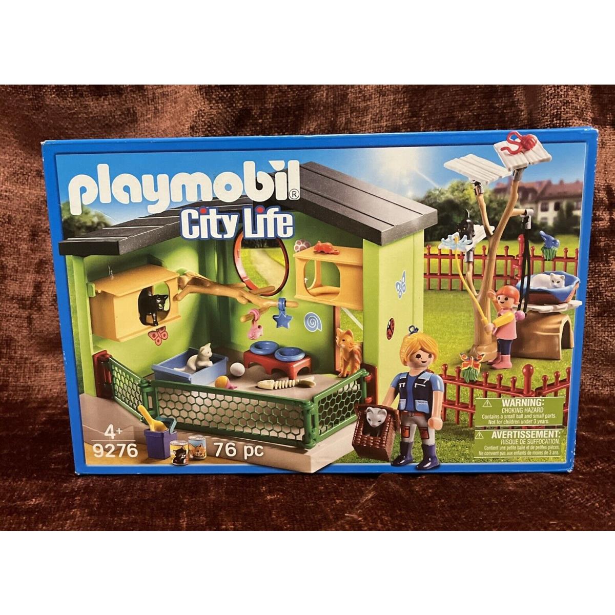 Playmobil City Life Purrfect Stay Cat Boarding Set 9276 Box
