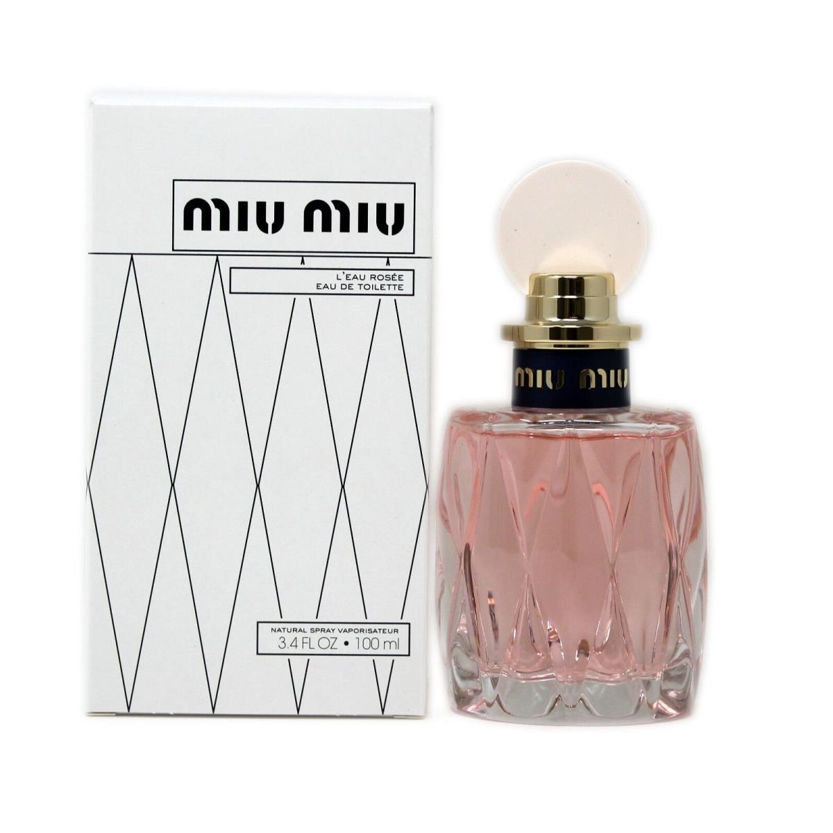 Miu Miu L`eau Rosee Eau DE Toilette Natural Spray 100 ML/3.4 Fl.oz. T