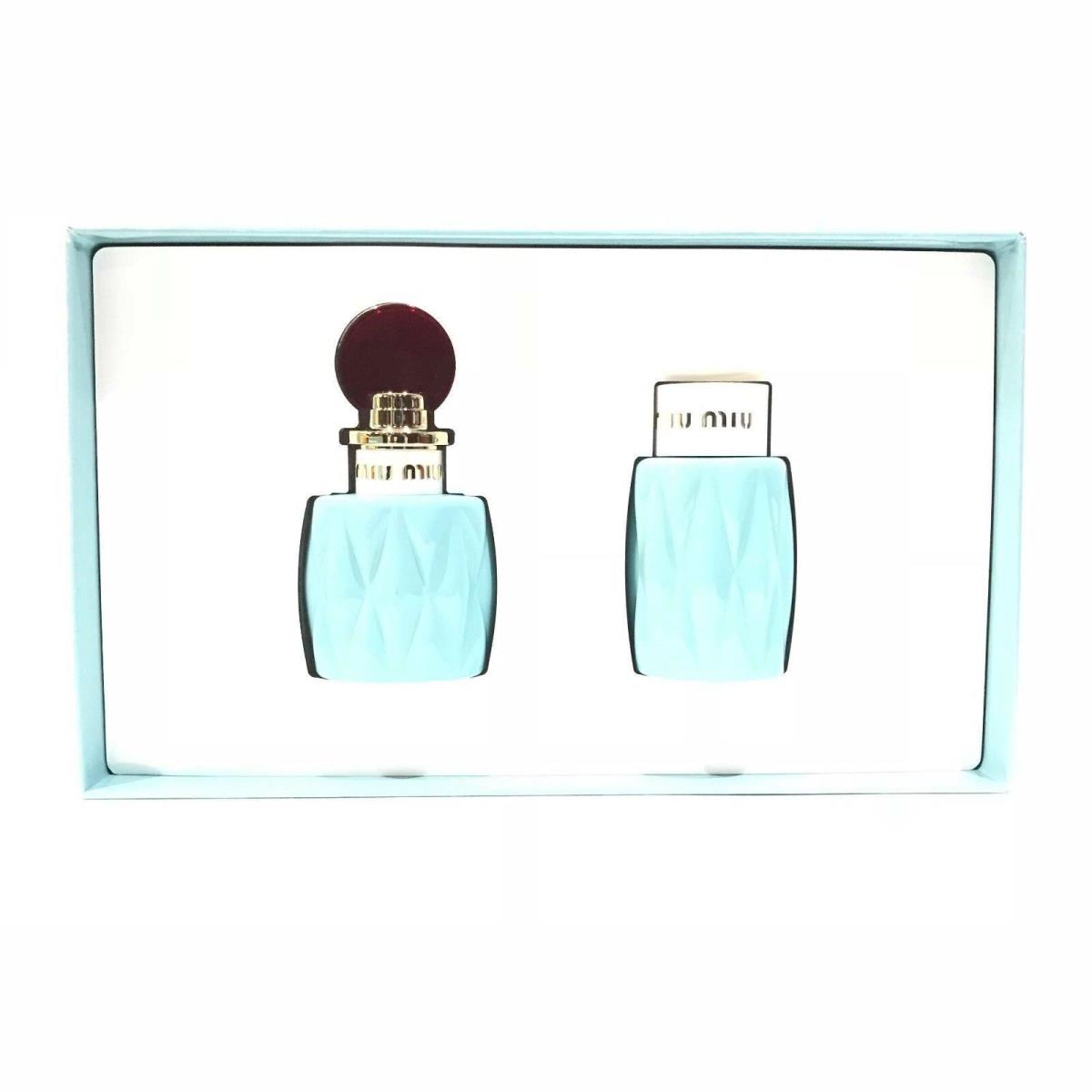 by Miu Miu For Women Gift Set: 1.7 oz Edp Spray + 3.4 oz Body Lotion