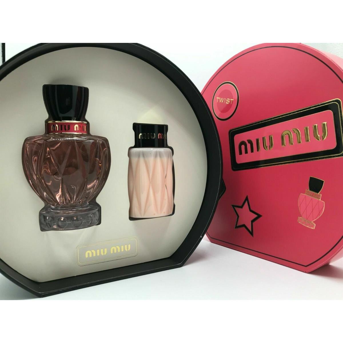 Miu Miu Twist For Women 2PC Giftset 3.4 OZ Edp Spray + Body Lotion 3.4 OZ