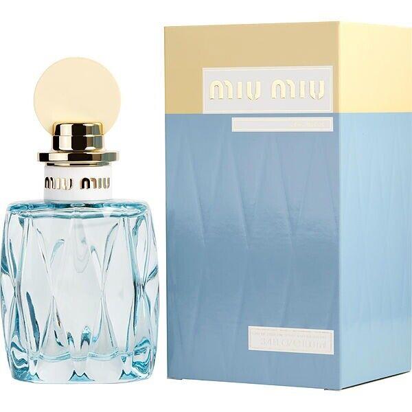 Miu Miu L`eau Bleue For Women 3.4 oz 100 ml Edp Spray