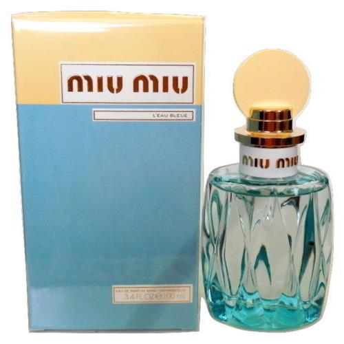 L`eau Bleue by Miu Miu Eau De Parfum 3.4 oz