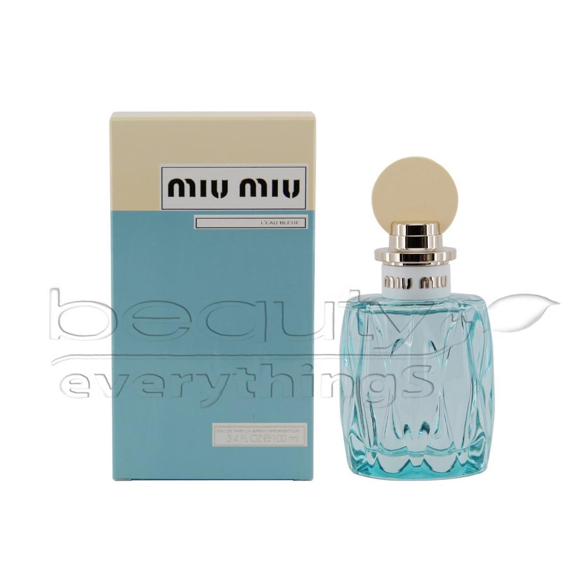 Miu Miu L`eau Bleue 3.4oz / 100ml Eau De Parfum Spray For Women