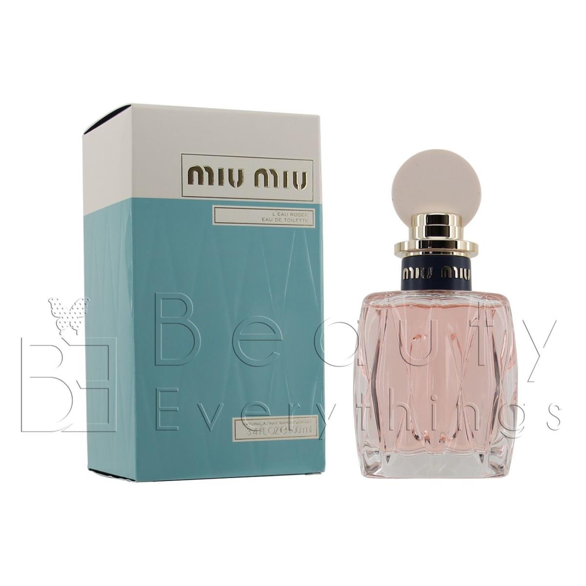 Miu Miu L`eau Rosee 3.4oz / 100ml Eau De Toilette Spray For Women