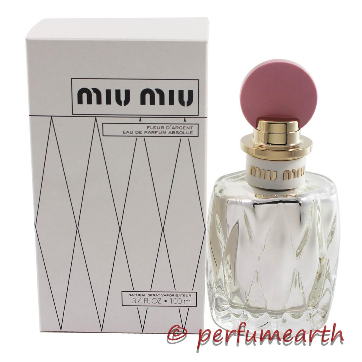 Miu Miu Fleur D` Argent 3.4/3.3 Edp Spray For Women Same As Picture