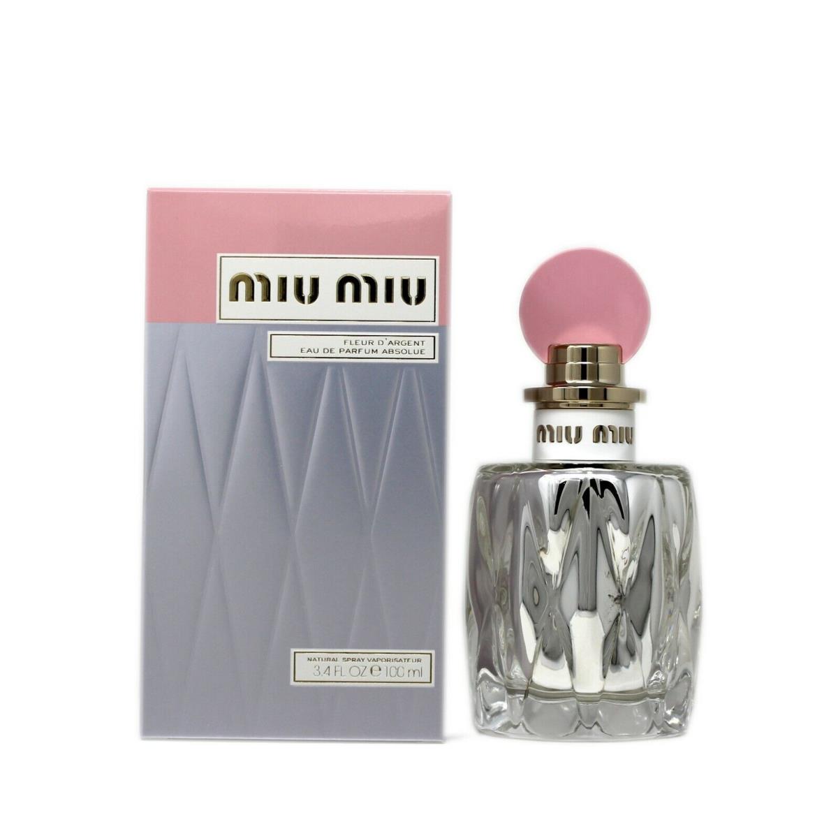 Miu Miu Fleur D`argent Eau DE Parfum Absolue Spray 100 ML/3.4 Fl.oz