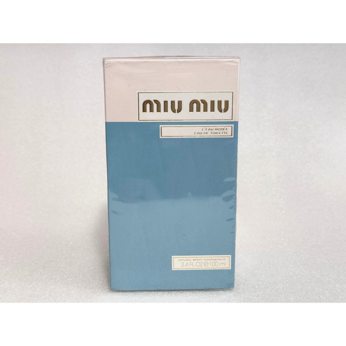 Miu Miu L`eau Rosee 3.4 oz Eau De Toilette Spray