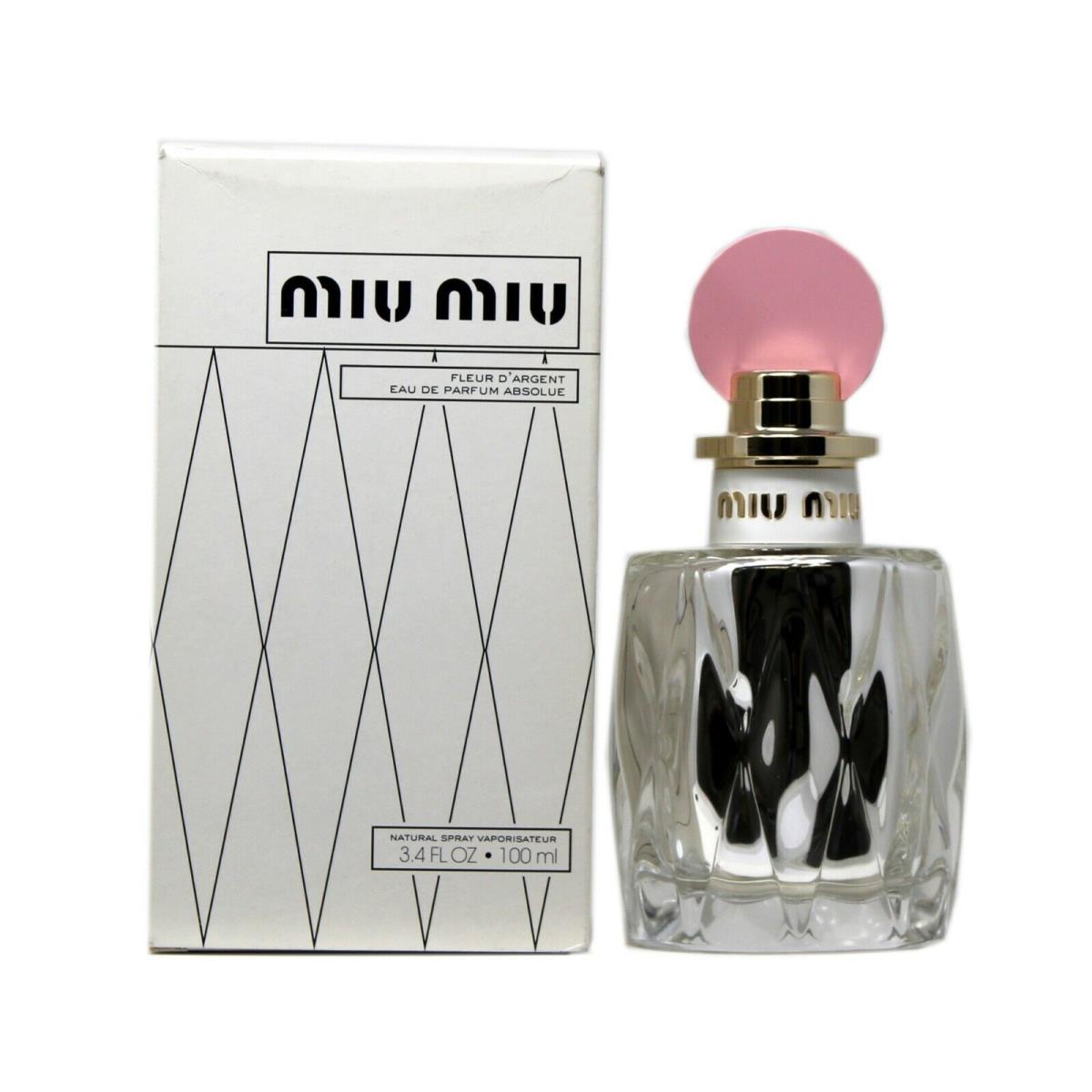 Miu Miu Fleur D`argent Eau DE Parfum Absolue Natural Spray 100 ML/3.4 Oz. T