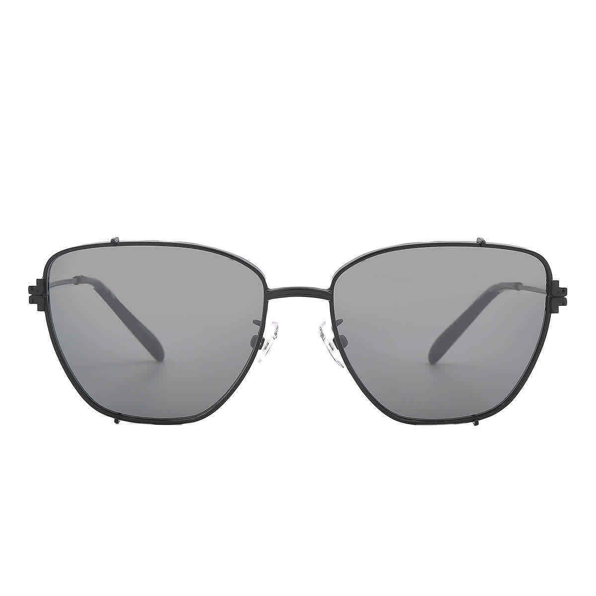 Tory Burch Dark Grey Flash Silver Mirror Cat Eye Ladies Sunglasses TY6105 32826V