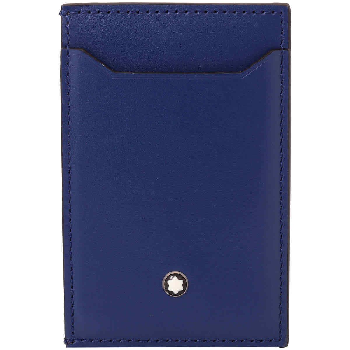 Montblanc Blue Leather Meisterstuck Pocket 3cc 129684