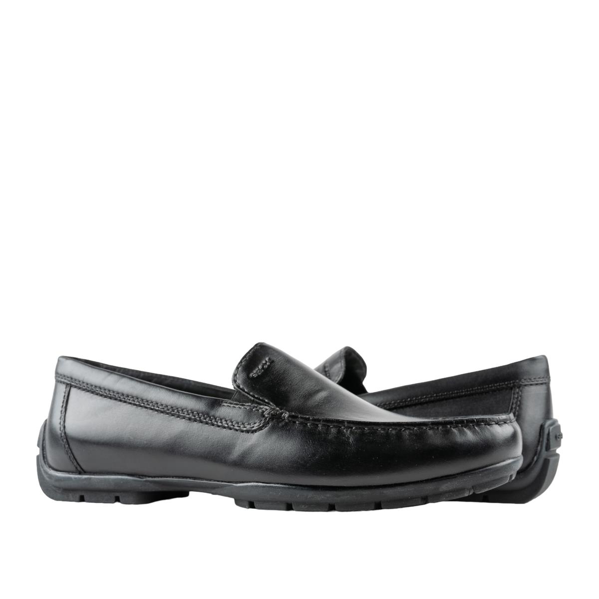 Geox Moner 2fit Wide Mocassin Loafer Black Men`s Shoes U72Q6A-00043-C9999