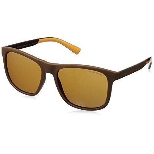 A X Armani Exchange Men`s AX4049S Square Sunglasses Matte Champagne 57 mm