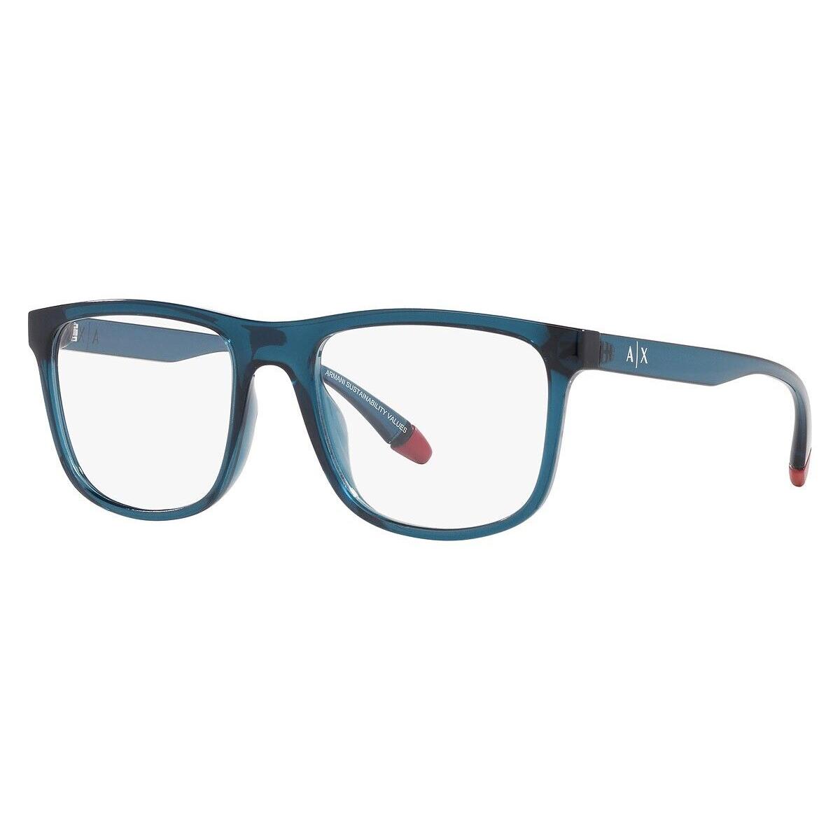 Armani Exchange Eyeglasses 0AX3101U 8187 Blue Frame 55MM Rx-able