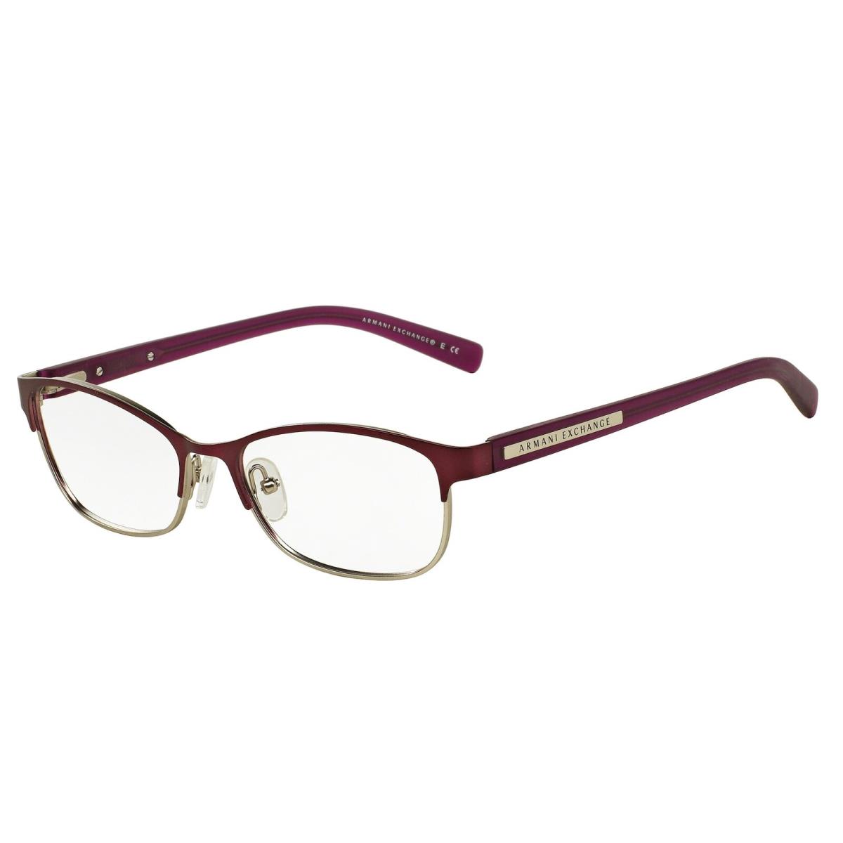 Armani Exchange AX1010 6050 Red Shiny Pale Gold 53 mm Women`s Eyeglasses