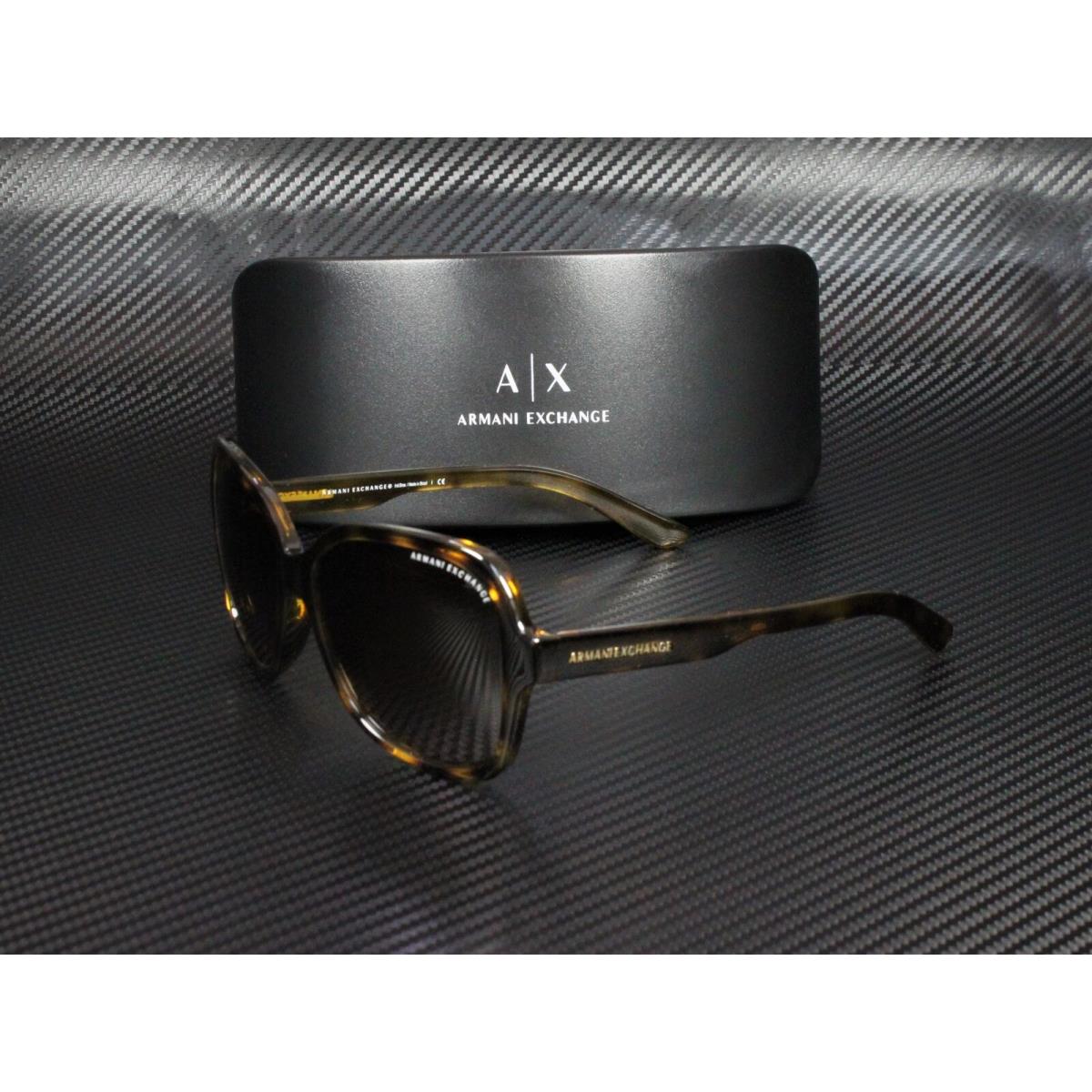 Armani Exchange AX4029S 811713 Dk Tortoise Dk Brown Grd 57 mm Women`s Sunglasses