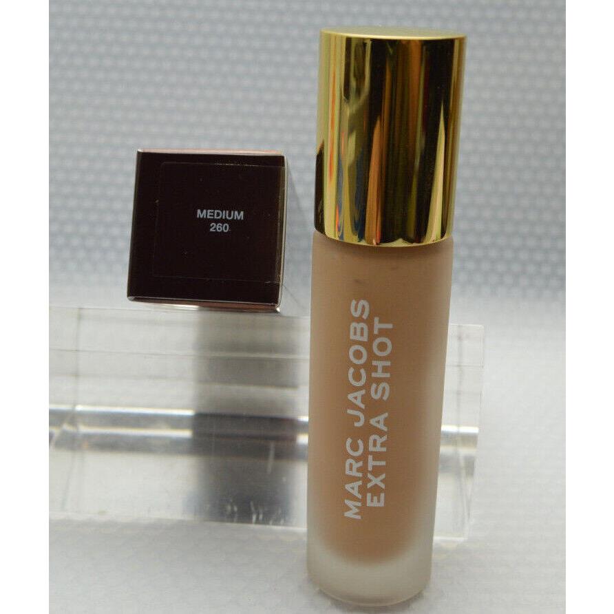 Marc Jacobs Cafe Extra Shot Caffeine Concealer Foundation 16ml. /0.54fl oz Medium 260