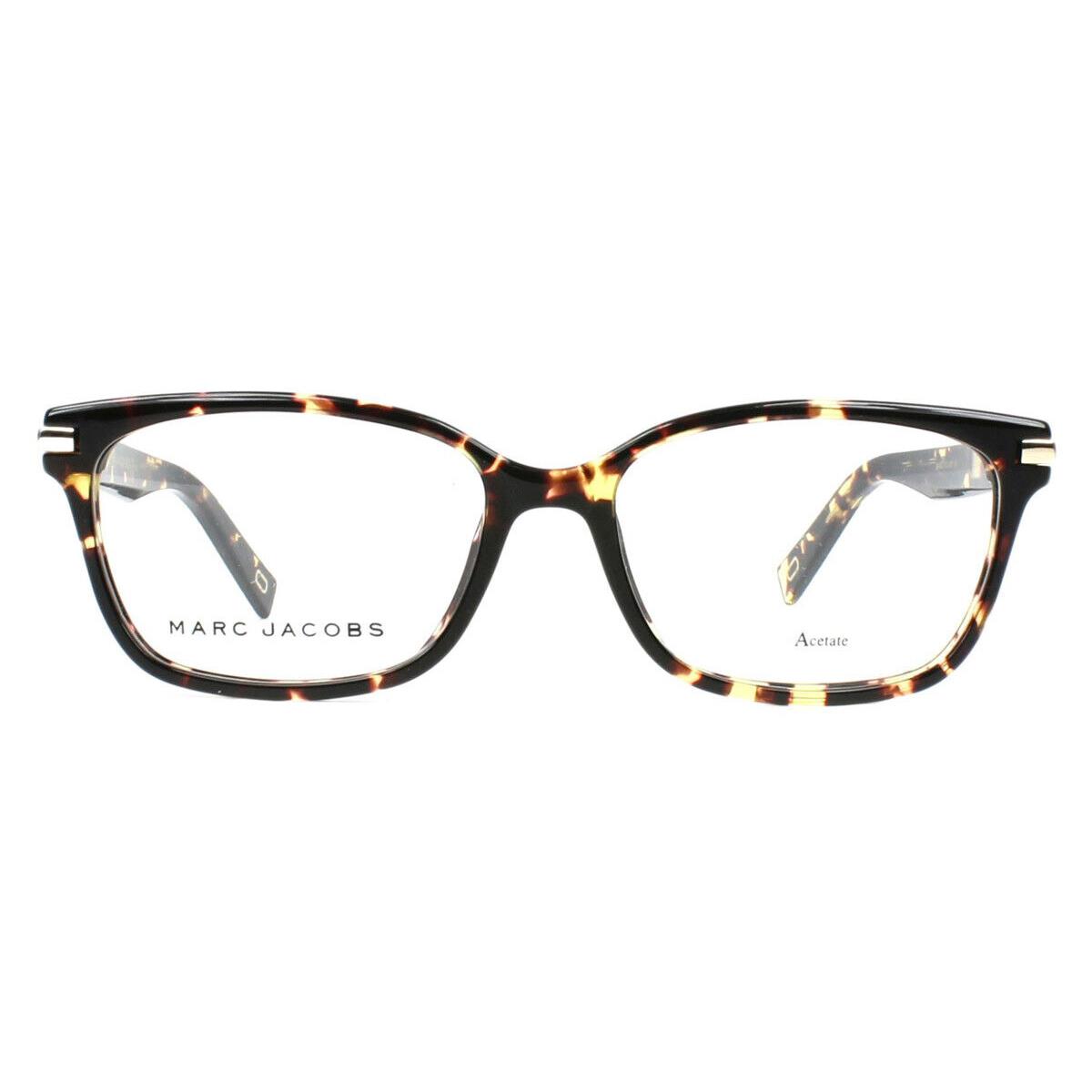 Marc Jacobs 190 Eyeglasses 0LWP Crystal Havana Rectangle 53mm