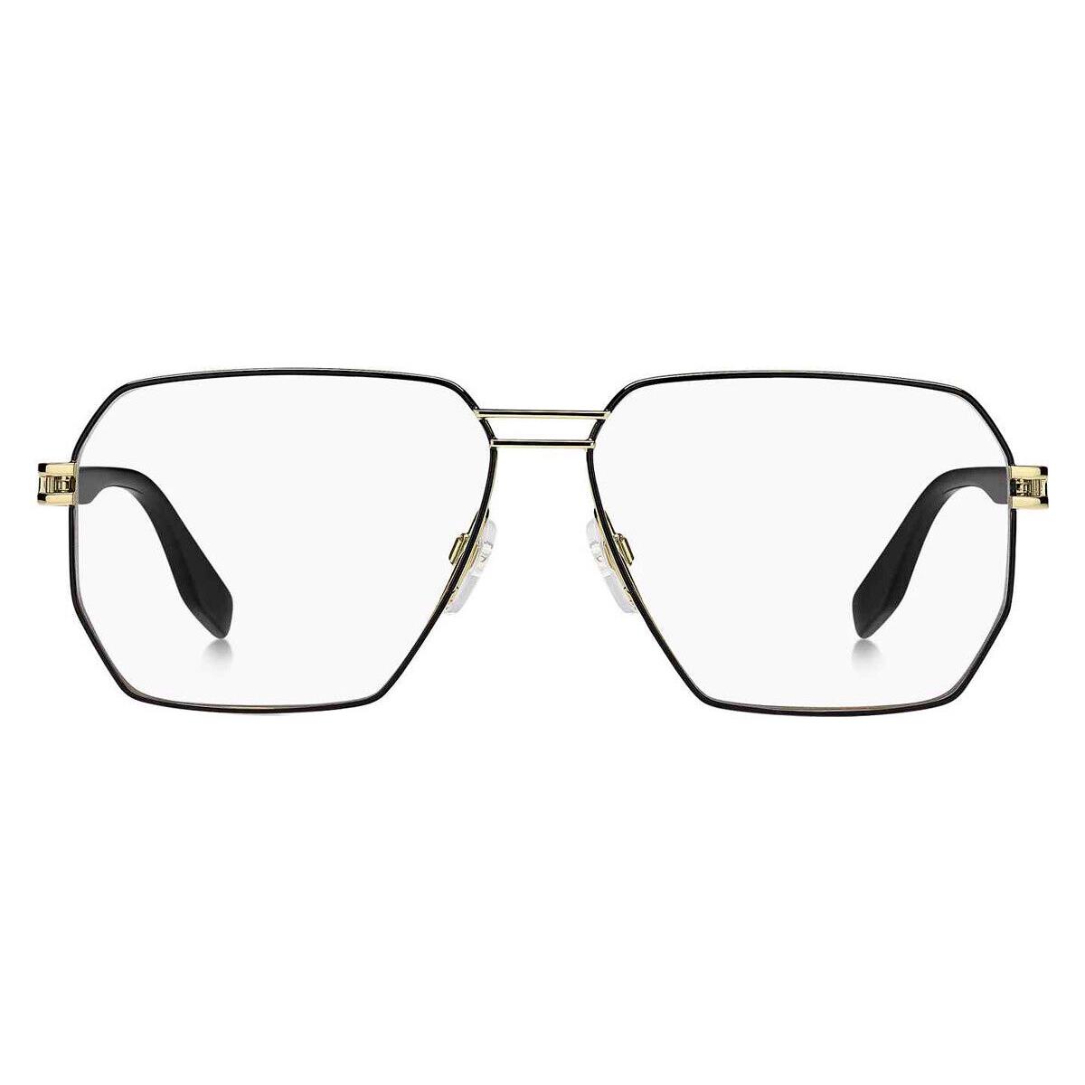 Marc Jacobs Marc 635 Eyeglasses Men Gold Black Rectangle 59mm