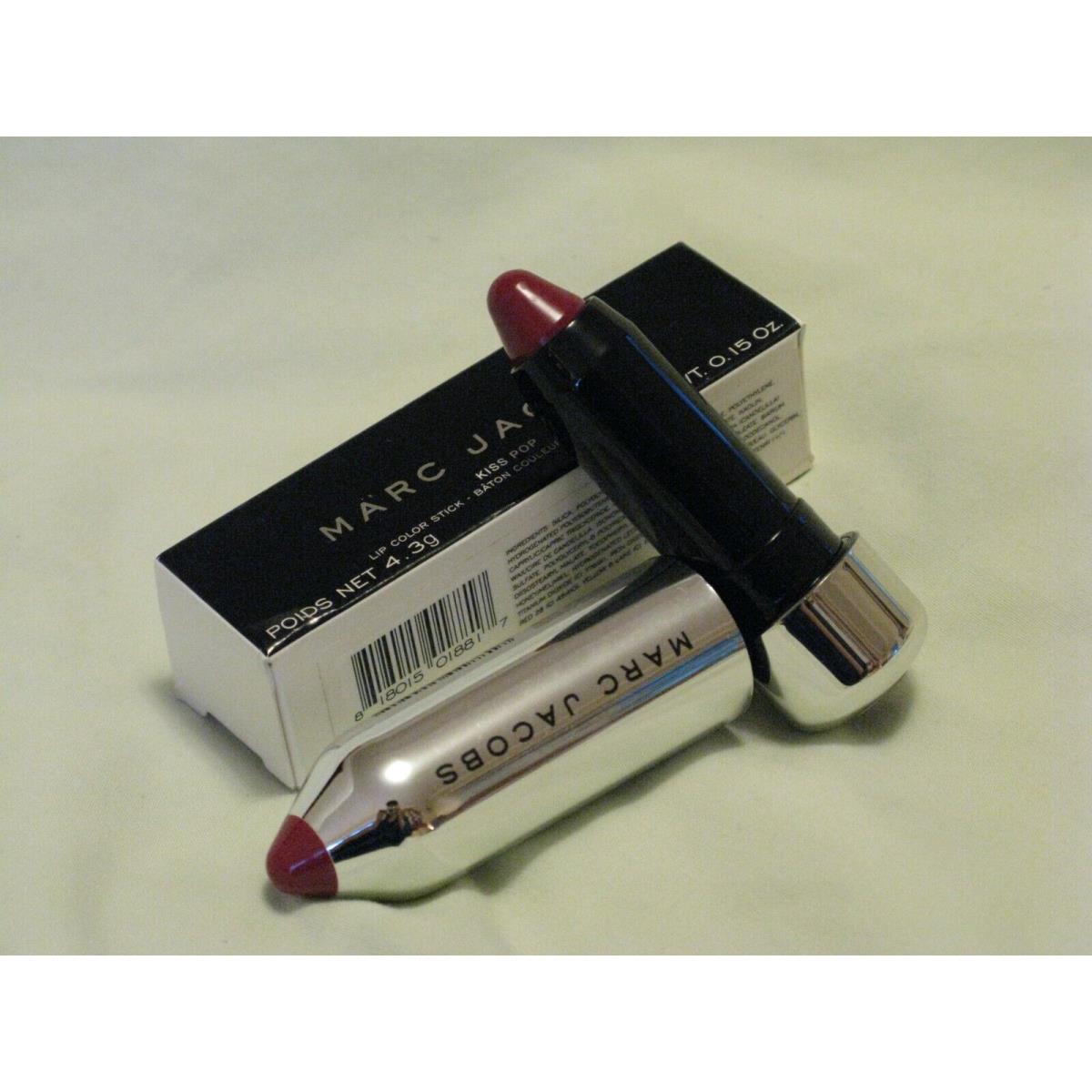 Marc Jacobs Kiss Pop Lip Color Lipstick `headliner` Rich Berry 608 Full Sz