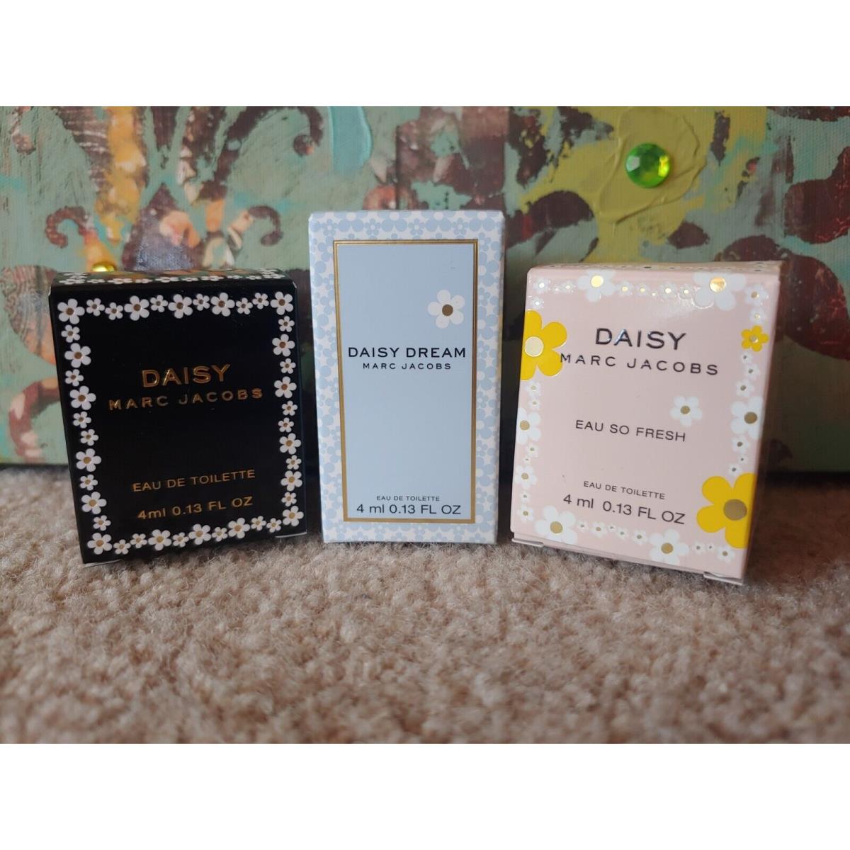 Marc Jacobs 3pc Mini Set Perfume Daisy + Eau So Fresh + Daisy Dream Travel .13