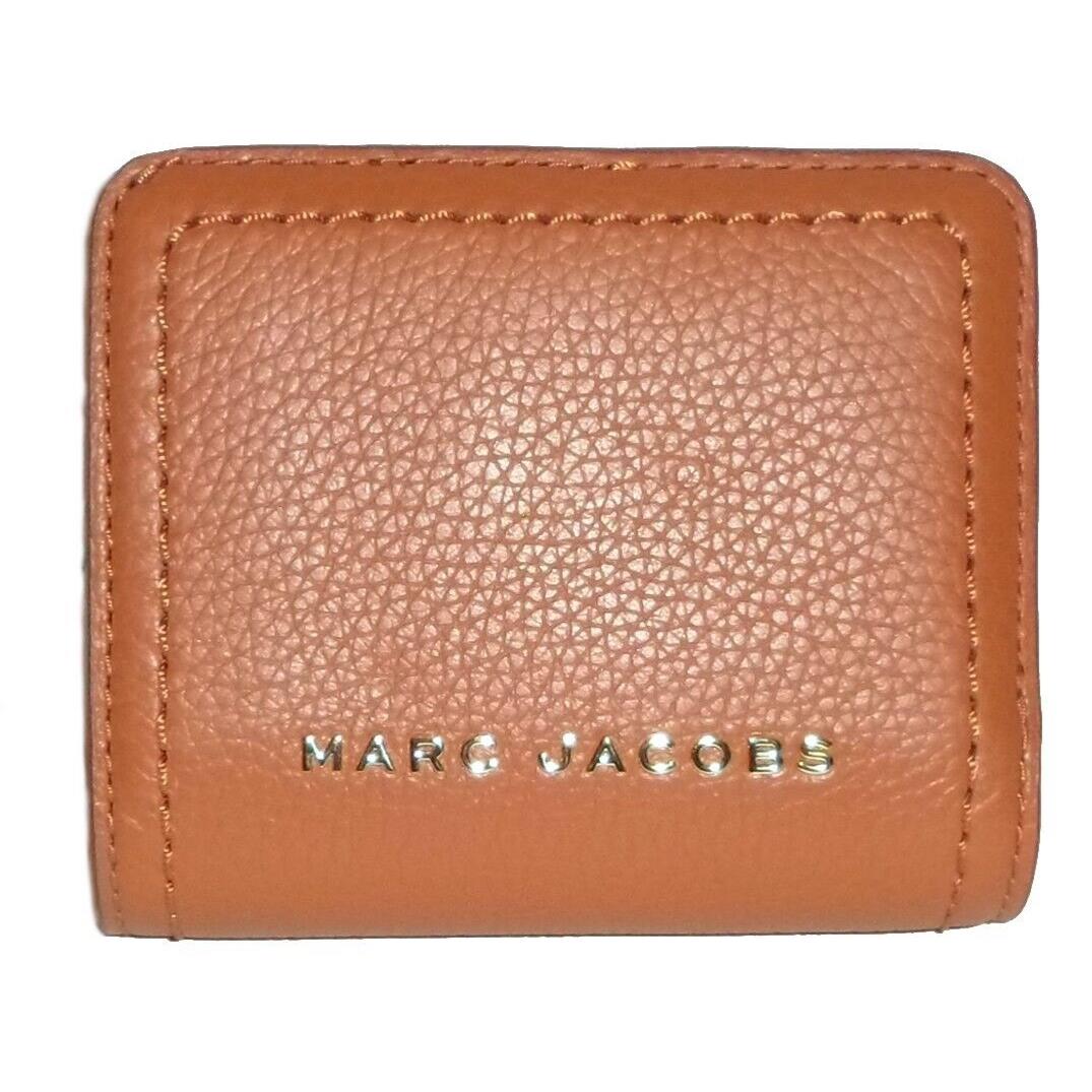 Marc Jacobs Smoked Almond Leather Bifold Small Zip Wallet