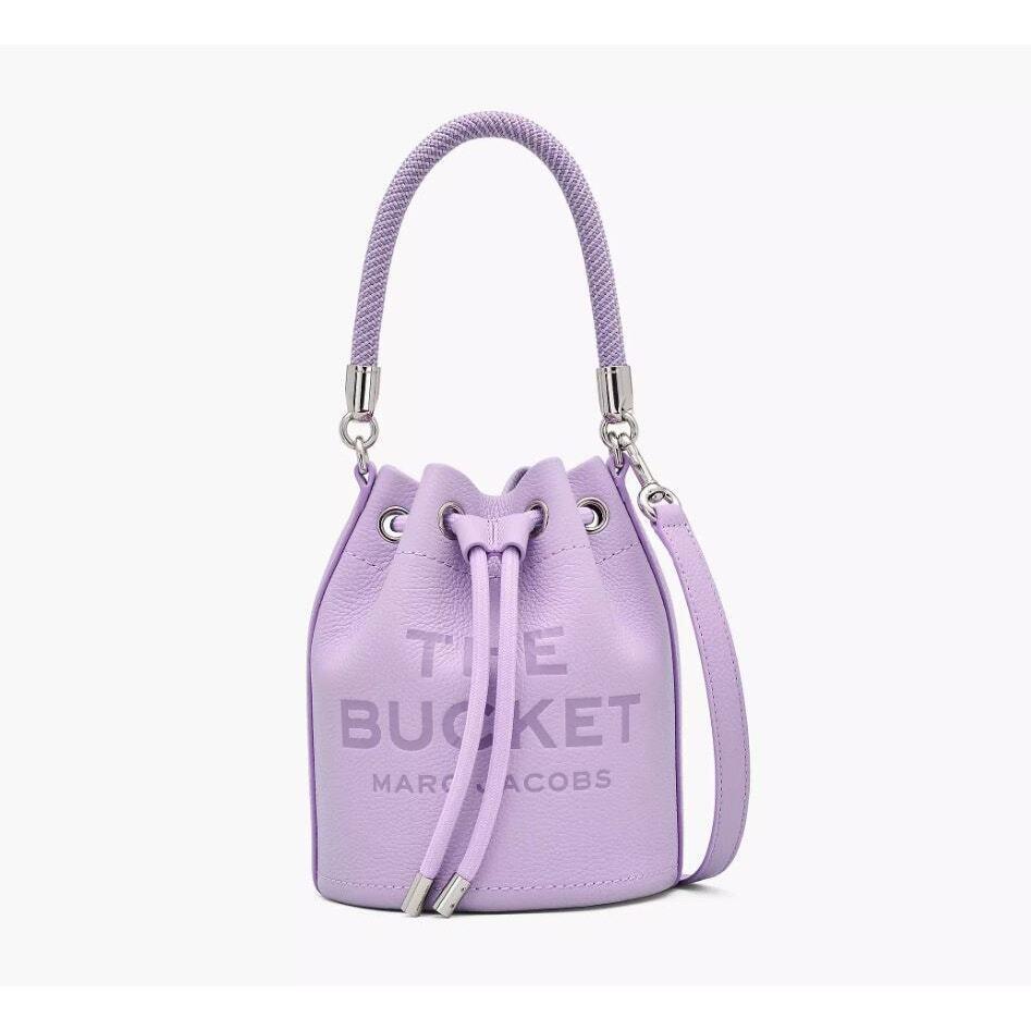 Nwe Marc Jacobs The Leather Bucket Bag in Wisteria