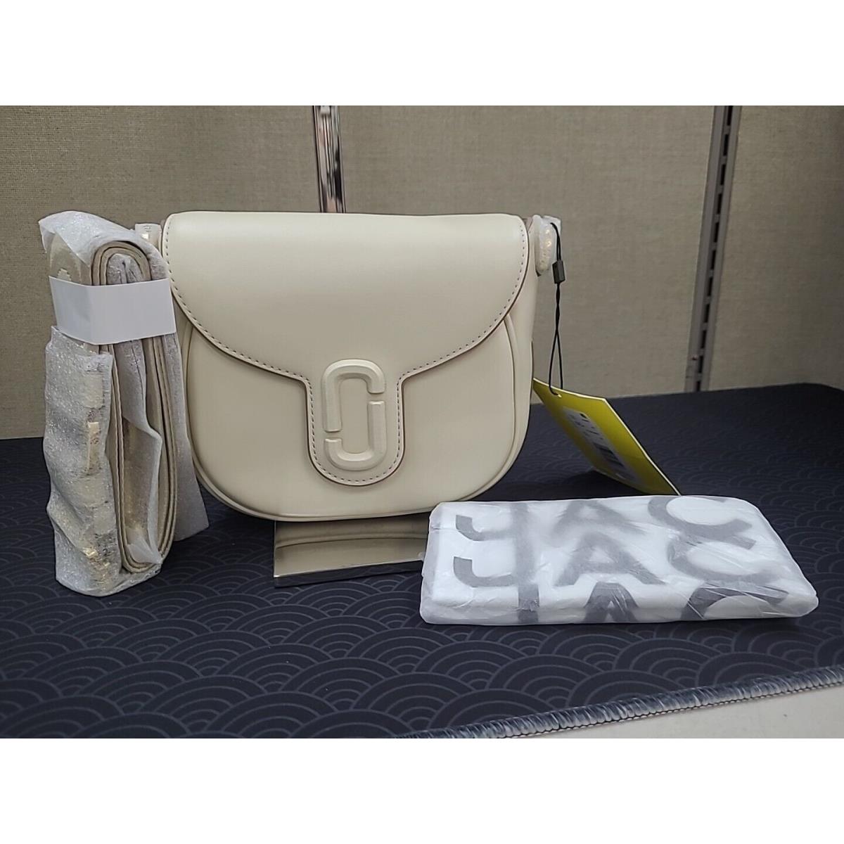 Marc Jacobs Leather The Covered Saddle Bag Cloud White