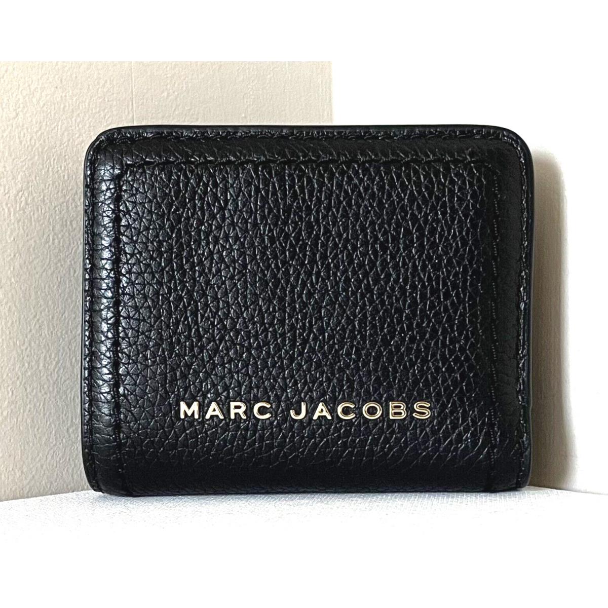 Marc Jacobs Compact Bifold Wallet Leather Black