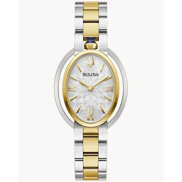 Bulova Rubaiyat Silver-tone Dial Two-tone Women`s Watch 98L320